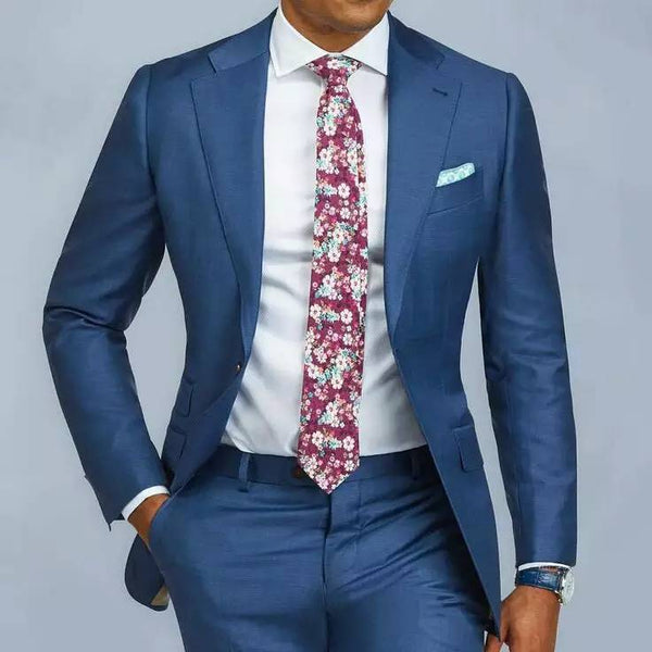 2 pieces Blue Formal Men