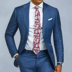 2 pieces Blue Formal Men