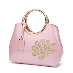 2021 High quality patent leather handbag