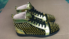 Customized Men Sneakers Shoes High Top Rivet