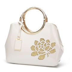 2021 High quality patent leather handbag