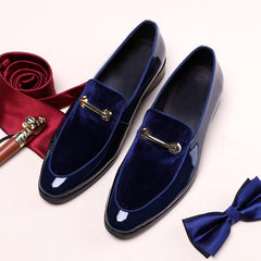 New Men Dress Shoes Shadow Patent