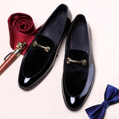New Men Dress Shoes Shadow Patent