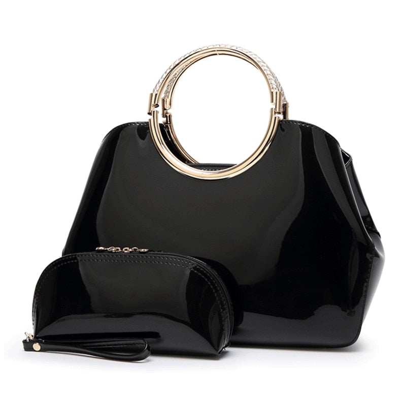 Xajzpa - Luxury Designer Handbag High Quality Leather Black