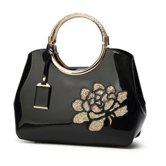 2021 High quality patent leather handbag