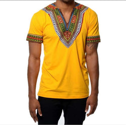 Fashion Mens African Clothes Tops Tee Shirt