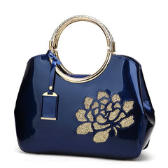 2021 High quality patent leather handbag
