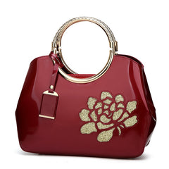 2021 High quality patent leather handbag