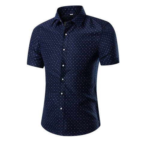 Mens Hawaiian Short Shirt Male Casual