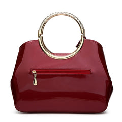 2021 High quality patent leather handbag