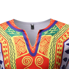 Mens White V Neck Short Sleeve T Shirt Men African