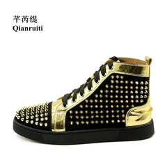 Customized Men Sneakers Shoes High Top Rivet