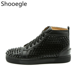 Men Spike Stud leather casual shoes