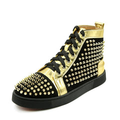 Customized Men Sneakers Shoes High Top Rivet