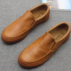 NewFashion Leather Men Shoes Casual Flat Men