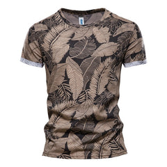 2021 New Summer Leaf Printed T Shirts