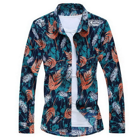 Hawaiian Beach Casual Floral Shirt For Man