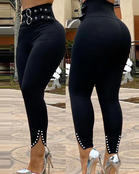 Women High Waist Skinny Stretchy