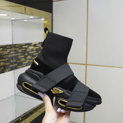 2021 new elastic boots, high top sock shoes