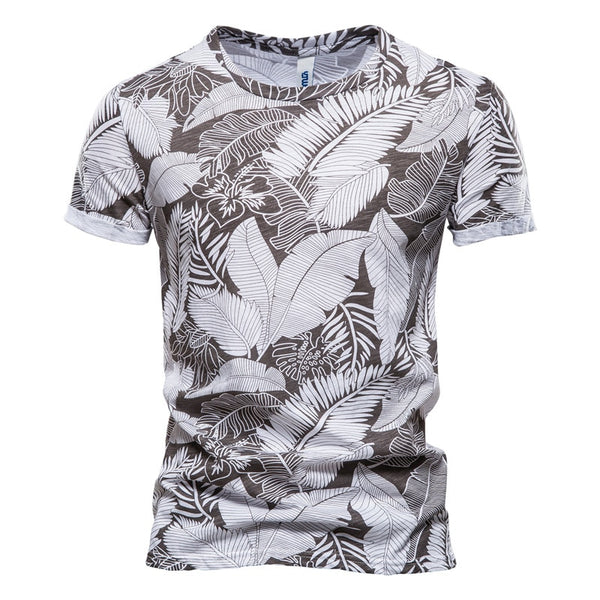 2021 New Summer Leaf Printed T Shirts