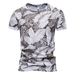 2021 New Summer Leaf Printed T Shirts
