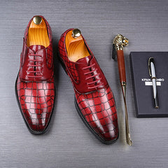 New Men Dress Shoes Shadow Patent