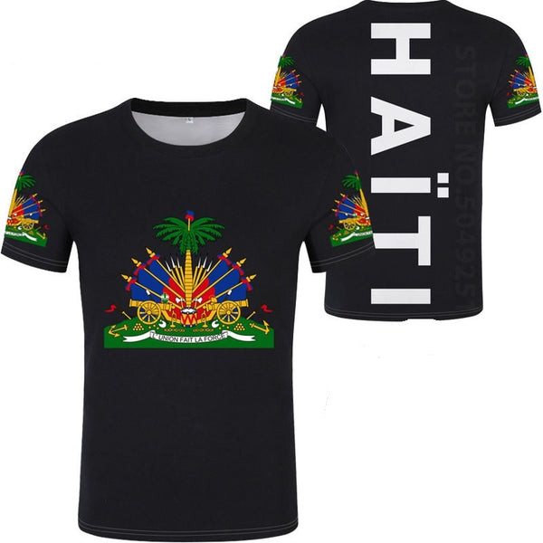 HAITI T Shirt Photo Clothes Print Tshirts Logo Respirant 3D 4XL 5XL