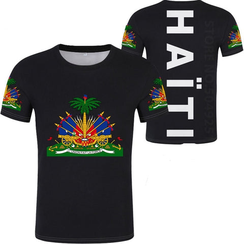 HAITI T Shirt Photo Clothes Print Tshirts Logo Respirant 3D 4XL 5XL