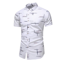 Casual Shirt Men's Print Beach Blouse 2021