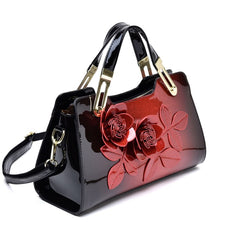 New fashion trend top handle bag patent leather women's