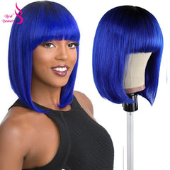 Human Hair Wigs 1B/Blond For Women