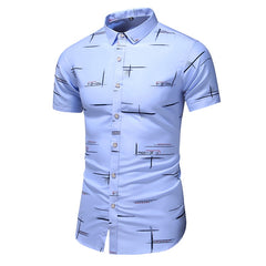 Casual Shirt Men's Print Beach Blouse 2021