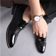 Men's shoes Leather Embossing Classic