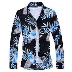 Hawaiian Beach Casual Floral Shirt For Man