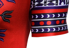 Mens Hipster African Dashiki Print Longline