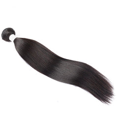 Human Hair Brazilian Hair Weave Bundles With Closure