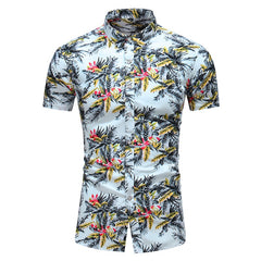 Casual Shirt Men's Print Beach Blouse 2021