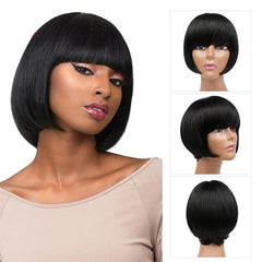 Human Hair Wigs 1B/Blond For Women