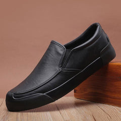 NewFashion Leather Men Shoes Casual Flat Men