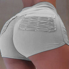 High Waist Solid Color Peach Hip Sexy Sports