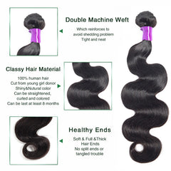 Body Wave Hair Bundles Brazilian