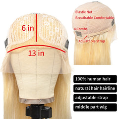 613 Frontal Wig Brazilian Straight Lace Front