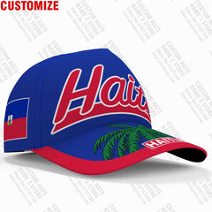 Haiti Male Diy Free Custom Name Hti Unisex Hat Nation