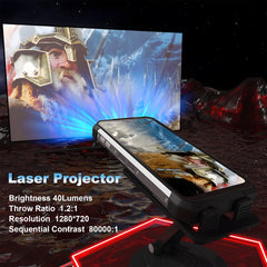 Projector powered smartphone 22GB 256GB camping light cellphones