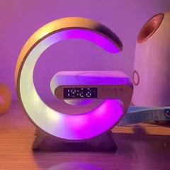G Speakers Alarm Clock Lamp With Wireless Charger
