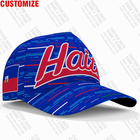 Haiti Male Diy Free Custom Name Hti Unisex Hat Nation
