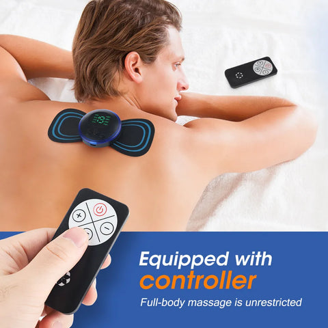 LCD Display EMS Neck Massage Electric Massager Cervical