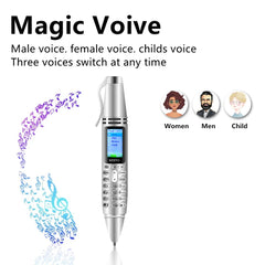 Pen Mobile Phone Dual SIM Mini Telephone Call Recording Bluetooth