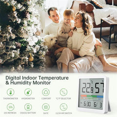 Digital Thermometer Hygrometer Sensor Gauge Weather Station