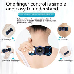 LCD Display EMS Neck Massage Electric Massager Cervical